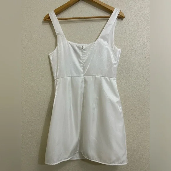Lulu's White Square Neck Sleeveless Mini Dress - Picture 5 of 13